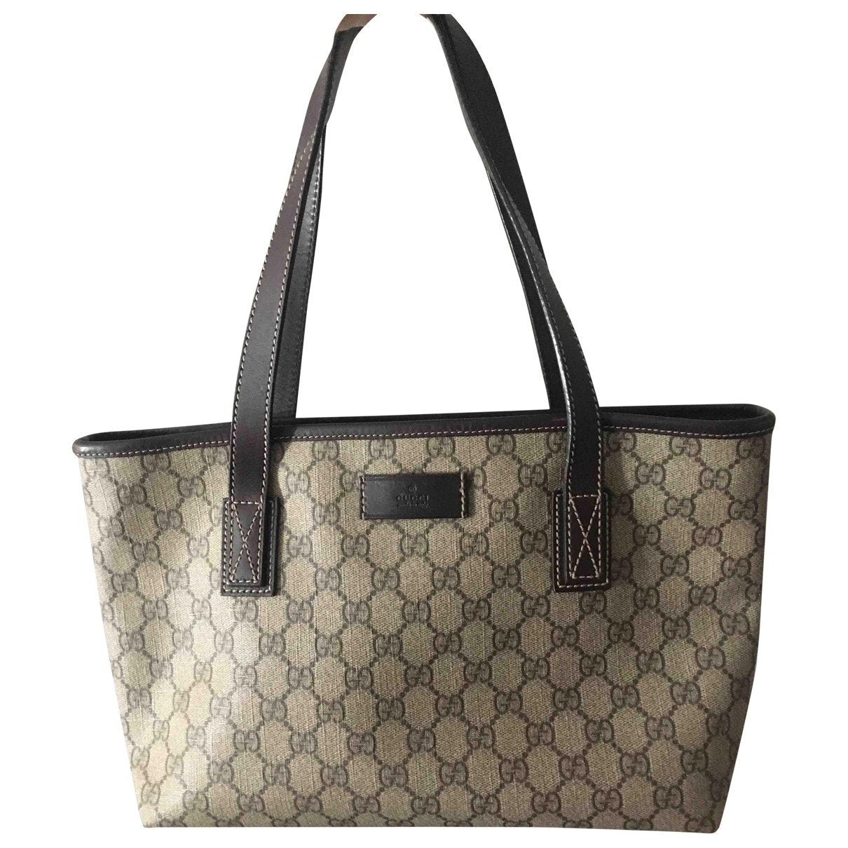 Gucci beige cloth handbag