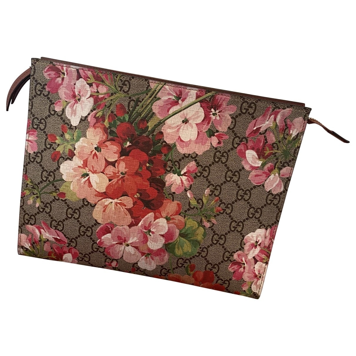 Gucci beige cloth clutch bag