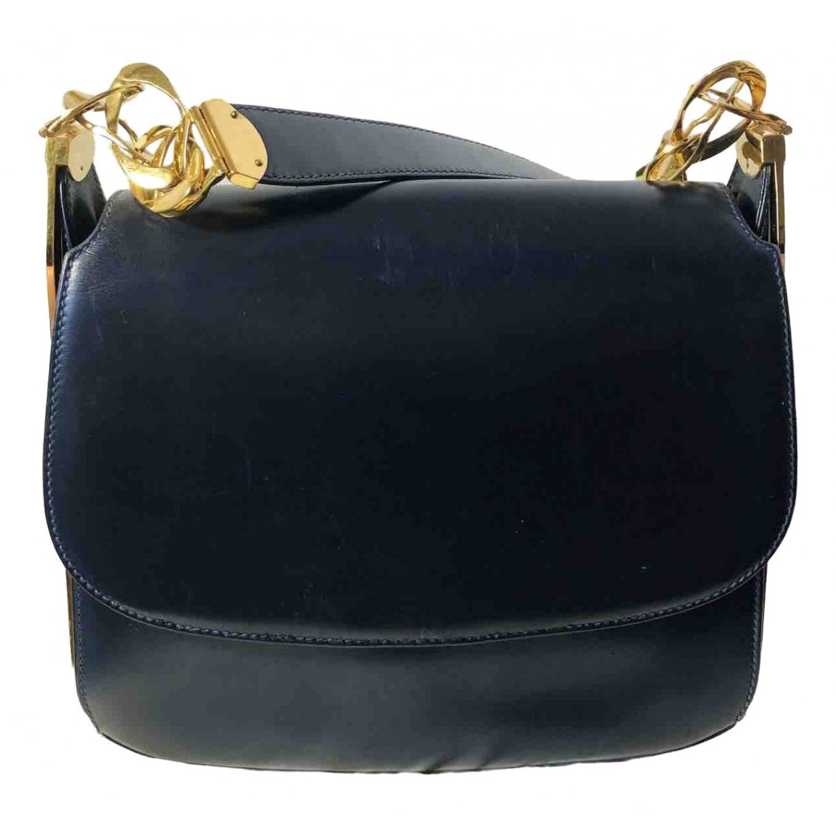 Gucci blue leather handbag