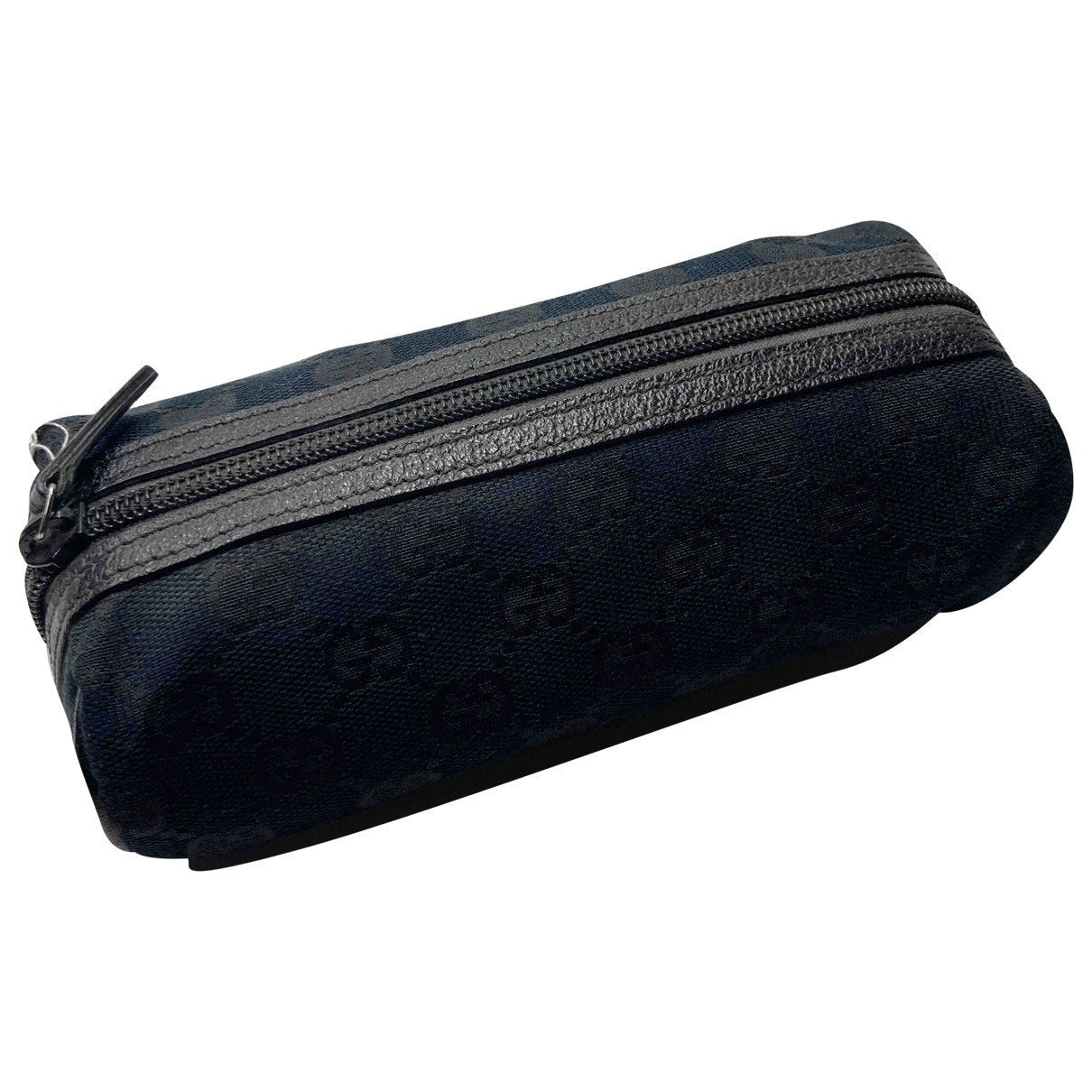 Gucci black cloth travel bag