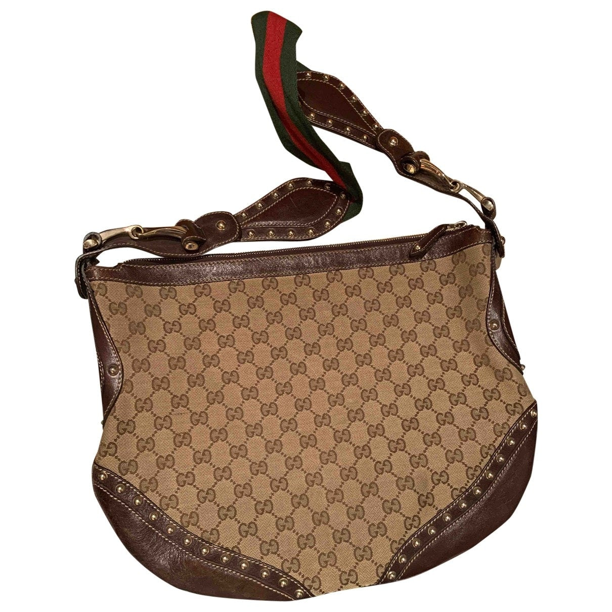 Gucci beige cloth handbag