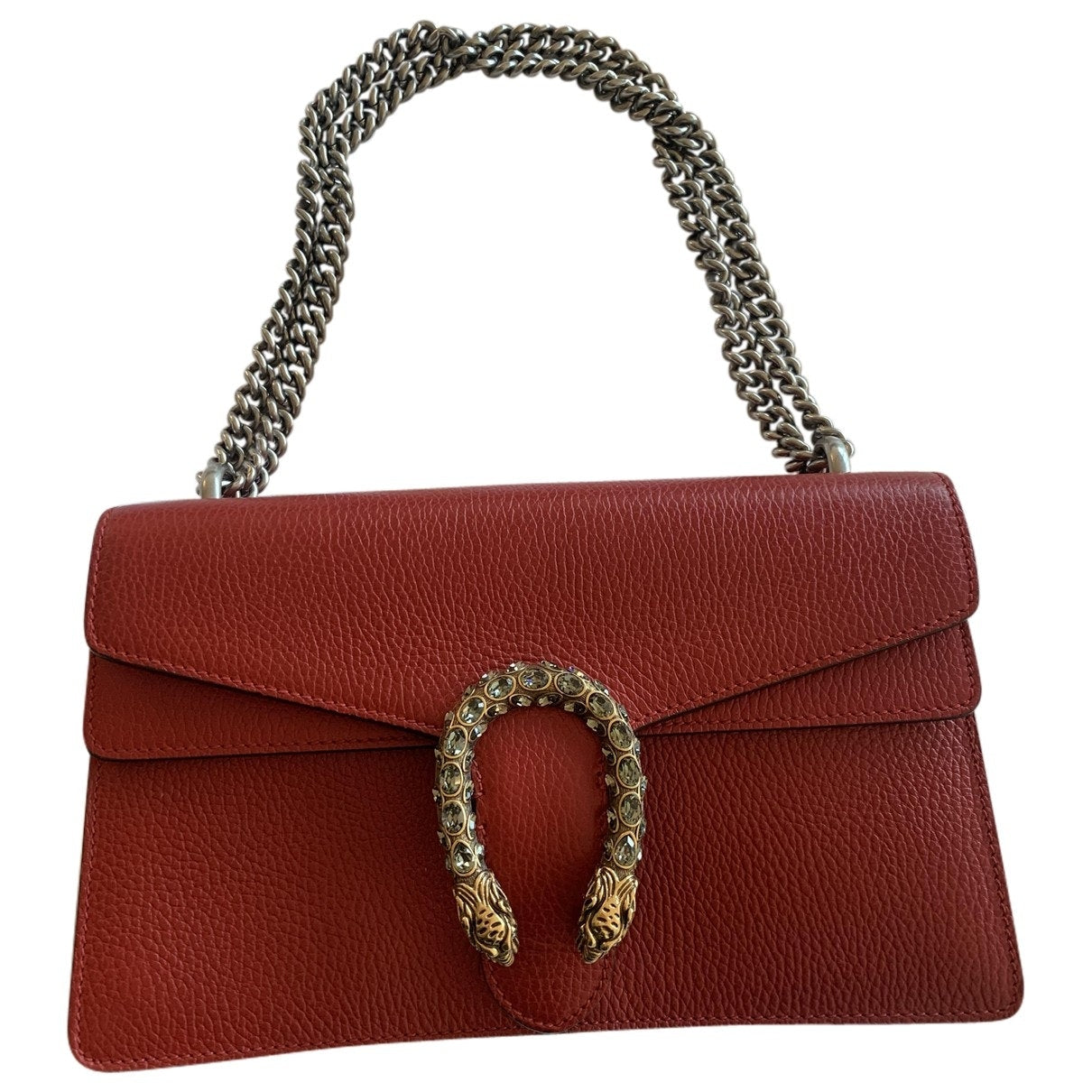 Gucci dionysus red leather handbag