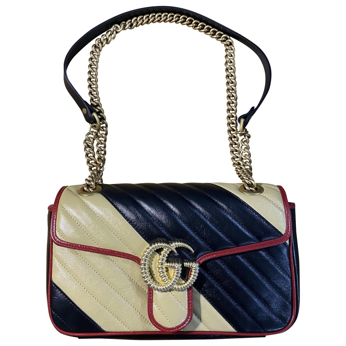 Gucci marmont multicolour leather handbag