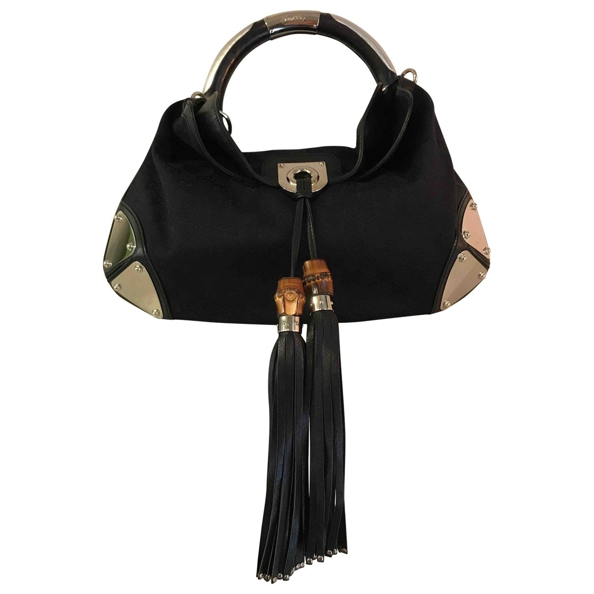 Gucci indy black cloth handbag