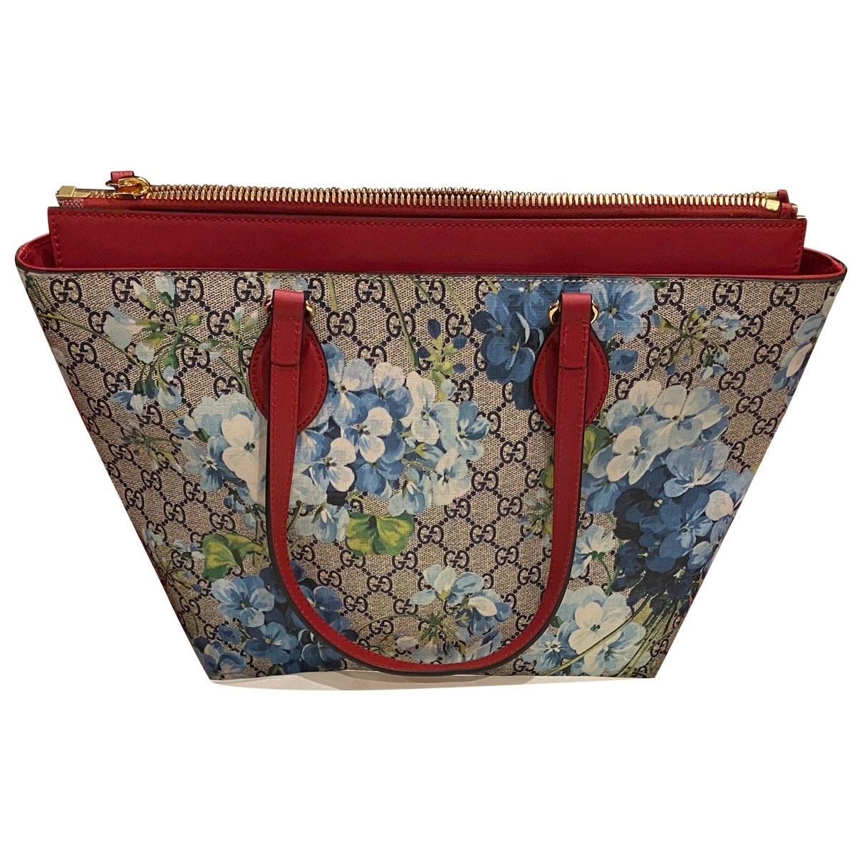 Gucci blue cloth handbag