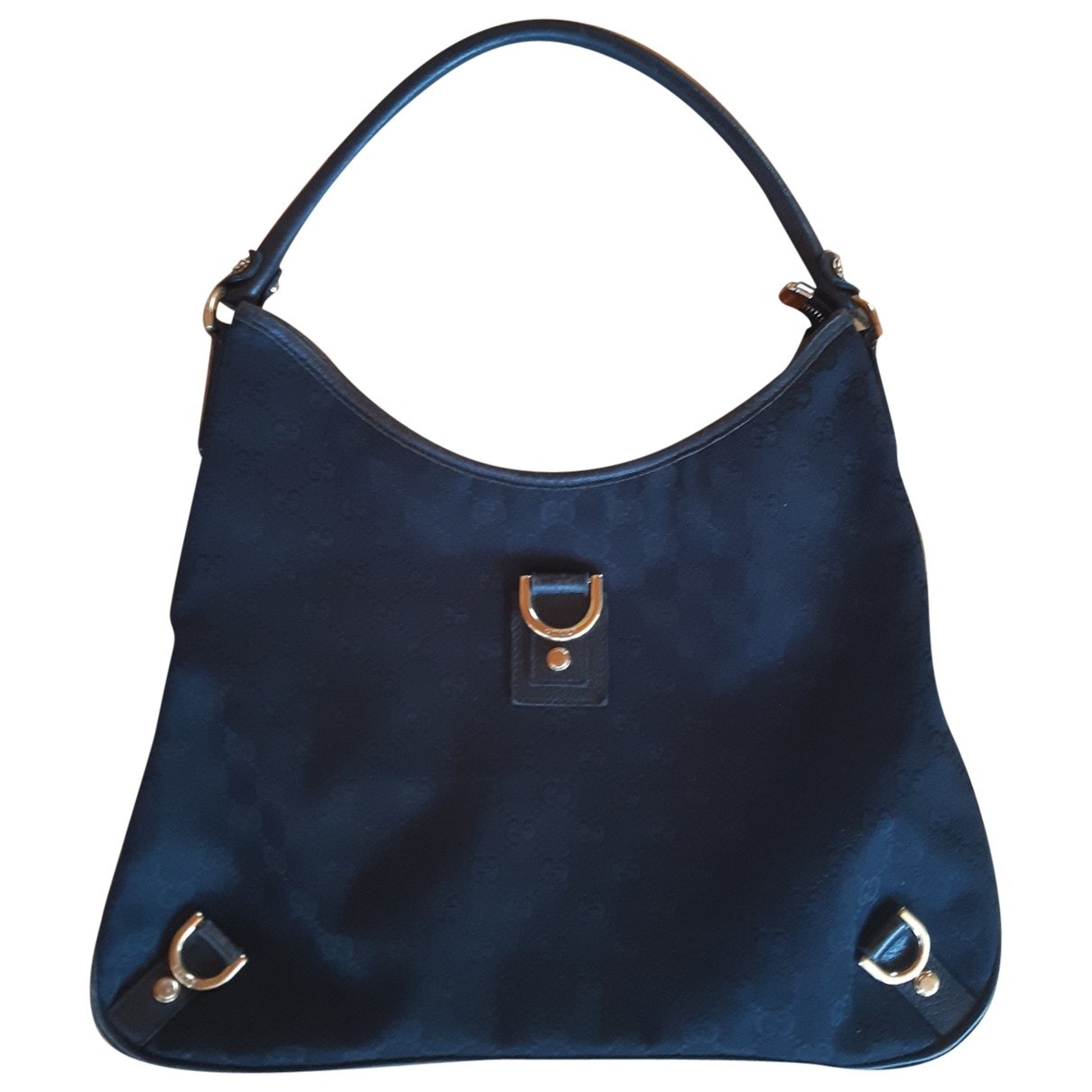 Gucci hobo black cloth handbag
