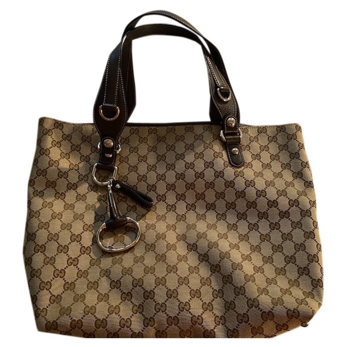 Gucci beige cloth handbag