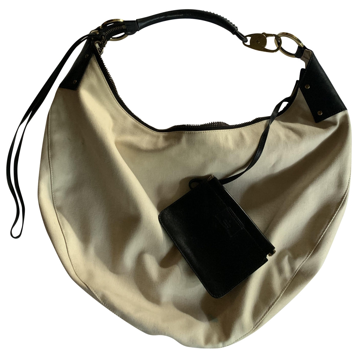 Gucci beige cotton handbag