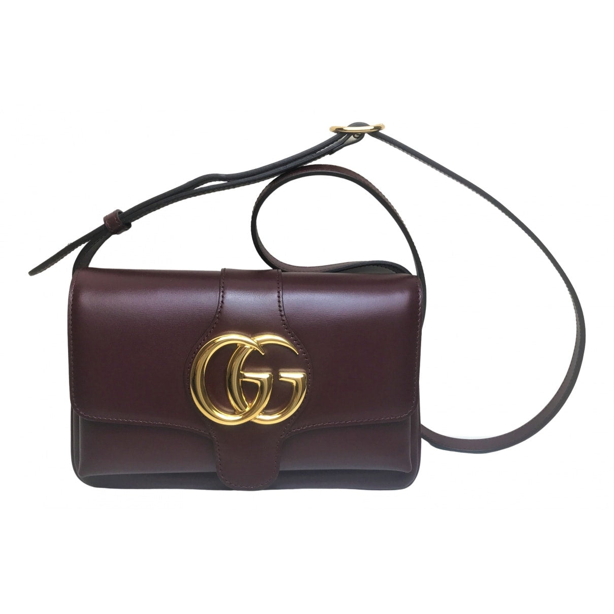 Gucci arli burgundy leather handbag