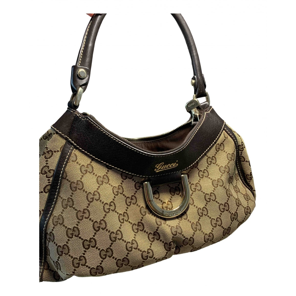 Gucci brown cloth handbag