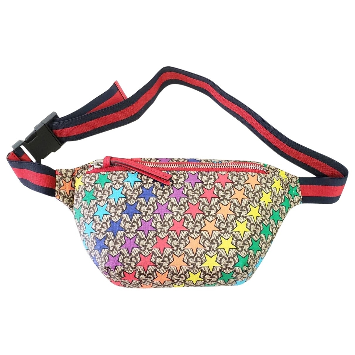 Gucci multicolour cloth clutch bag