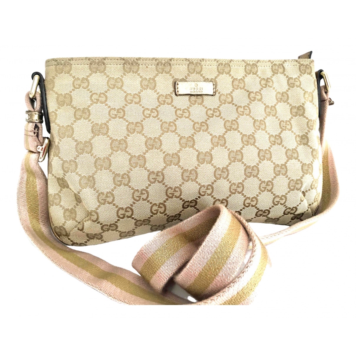 Gucci beige cloth handbag