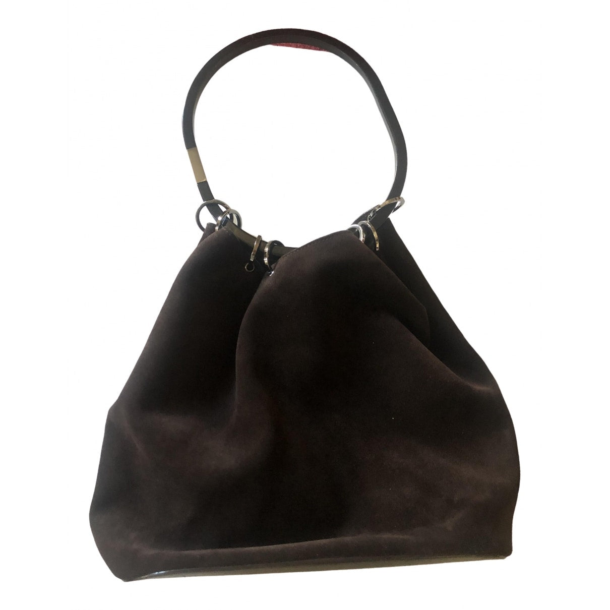 Gucci brown suede handbag