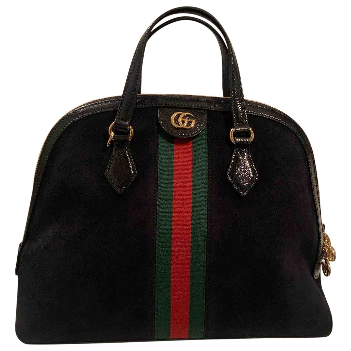 Gucci ophidia black suede handbag
