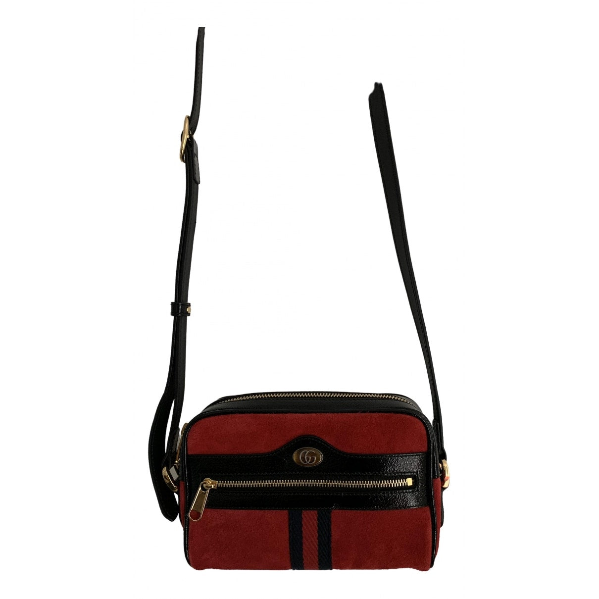 Gucci ophidia red leather handbag