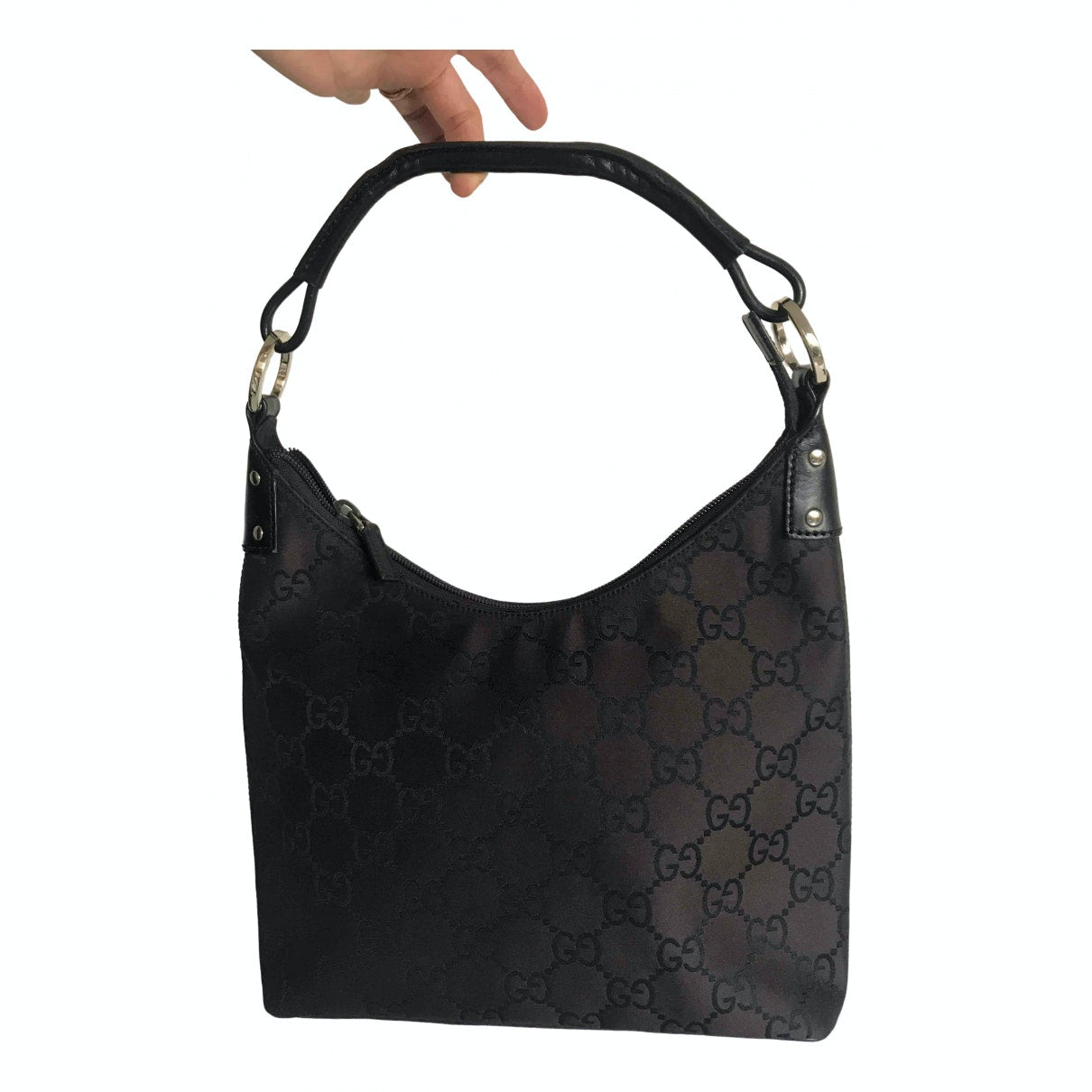 Gucci brown cloth handbag