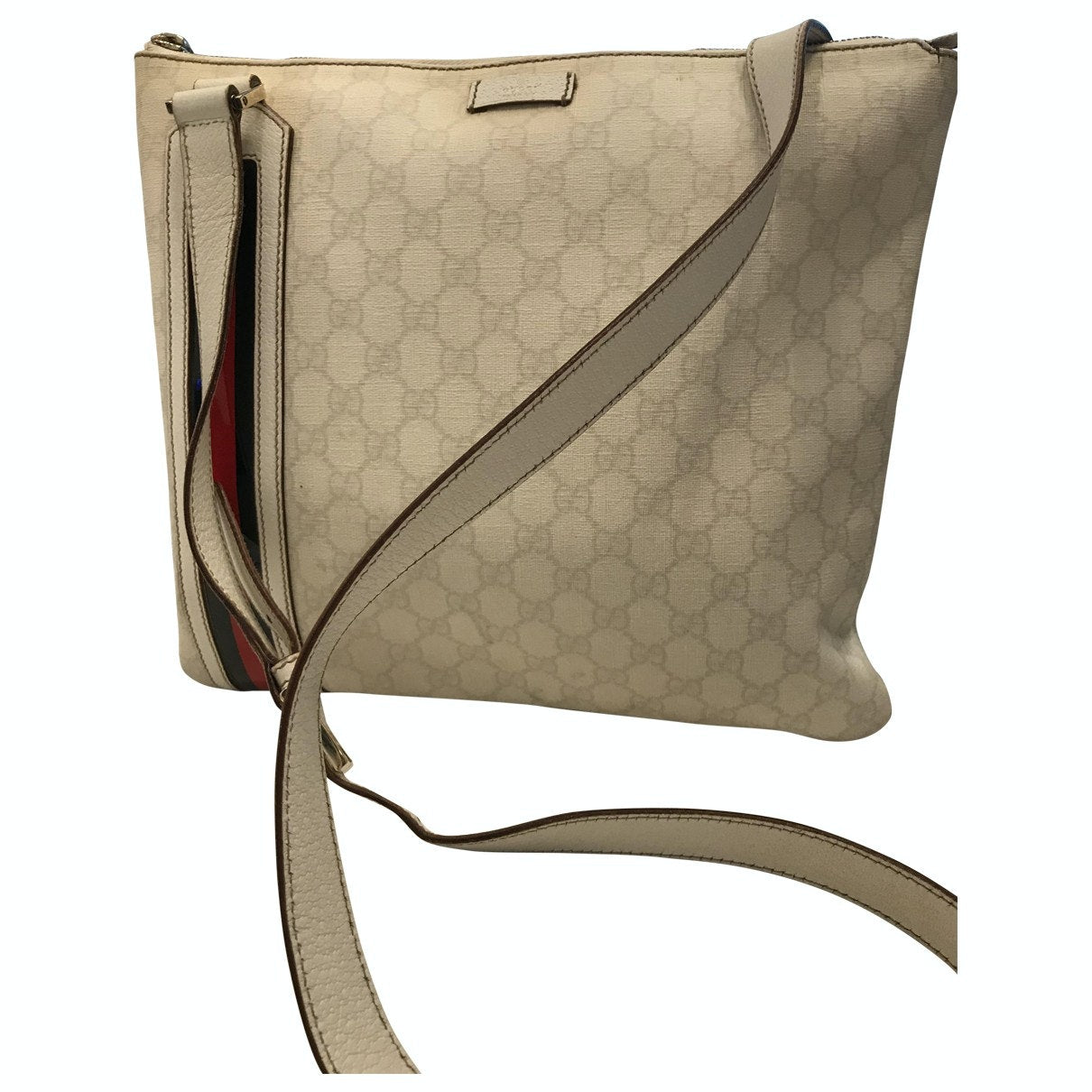 Gucci white cloth handbag