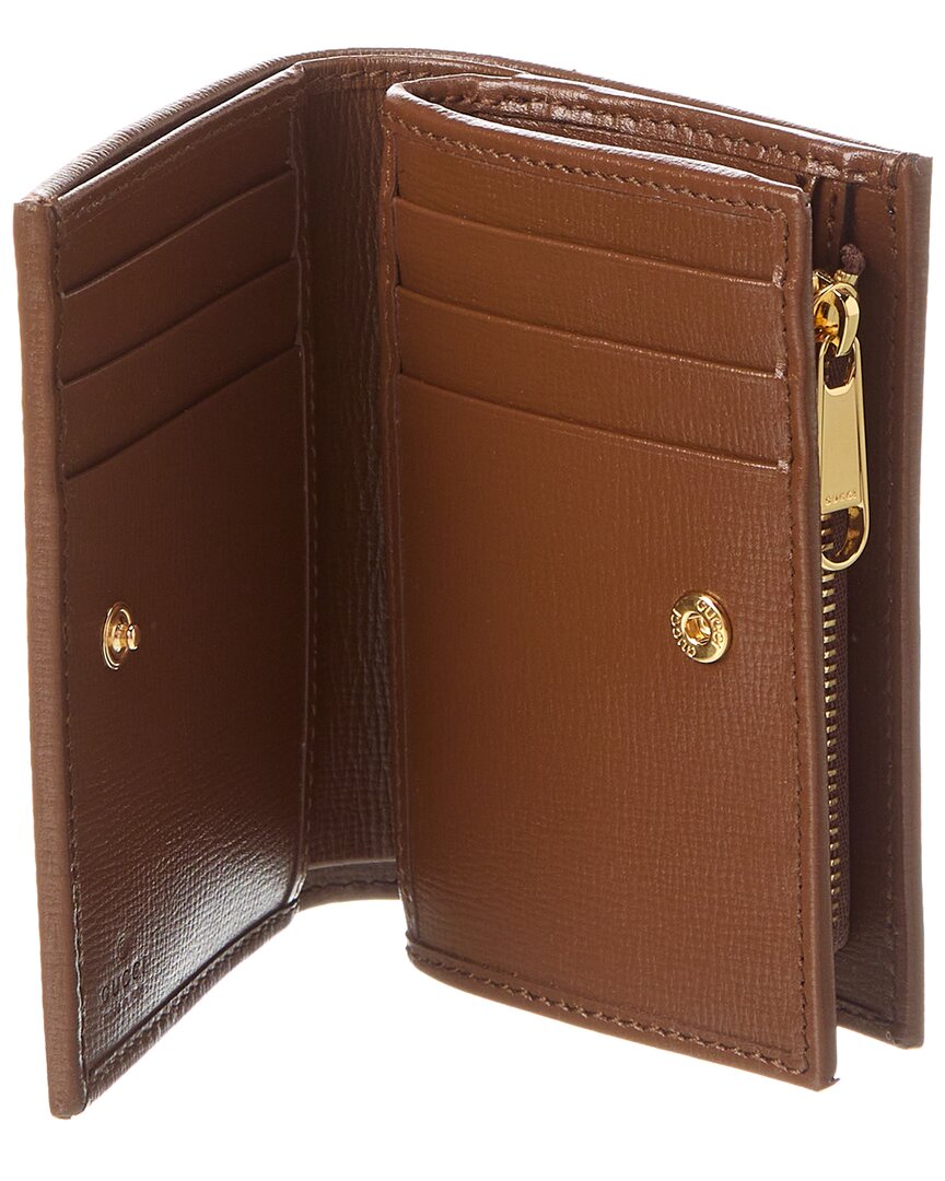 Gucci Horsebit 1955 Gg Supreme Canvas & Leather Card Case