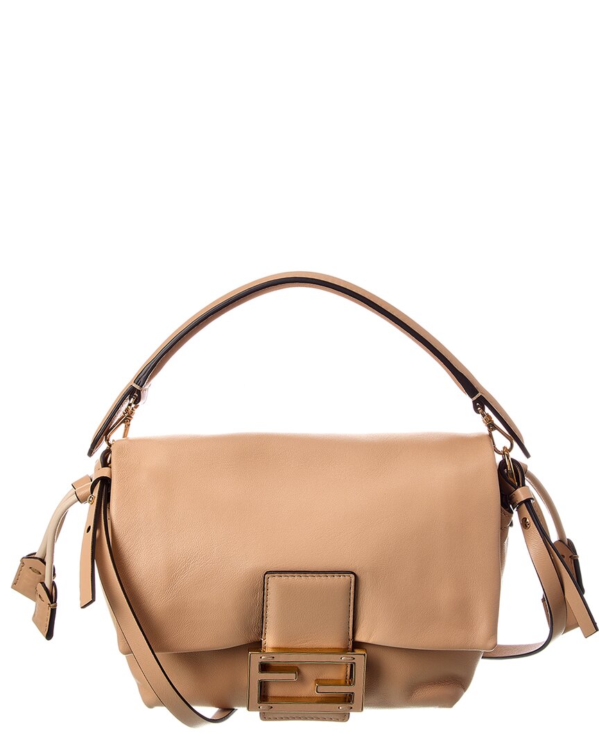 Fendi Handbag Mamma Baguette Shoulder Bag 2 Leather Pink Small