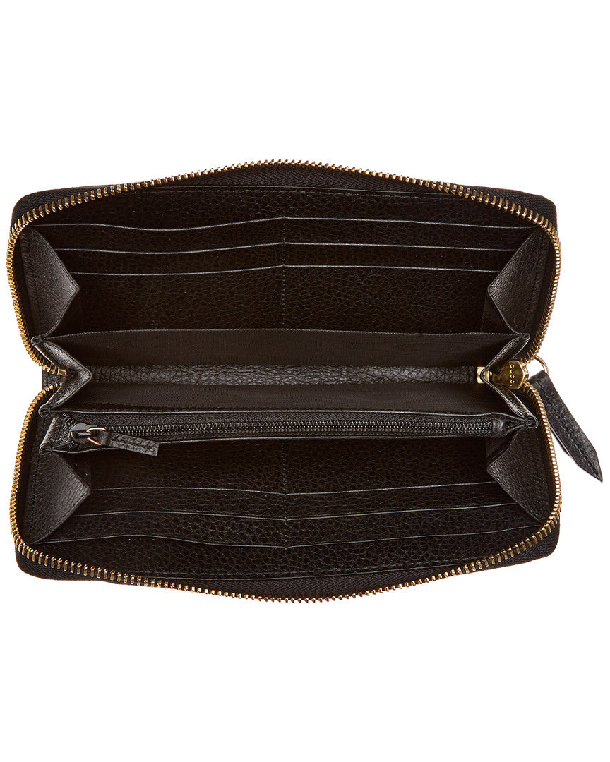 Gucci Leather Zip Around Wallet, Os