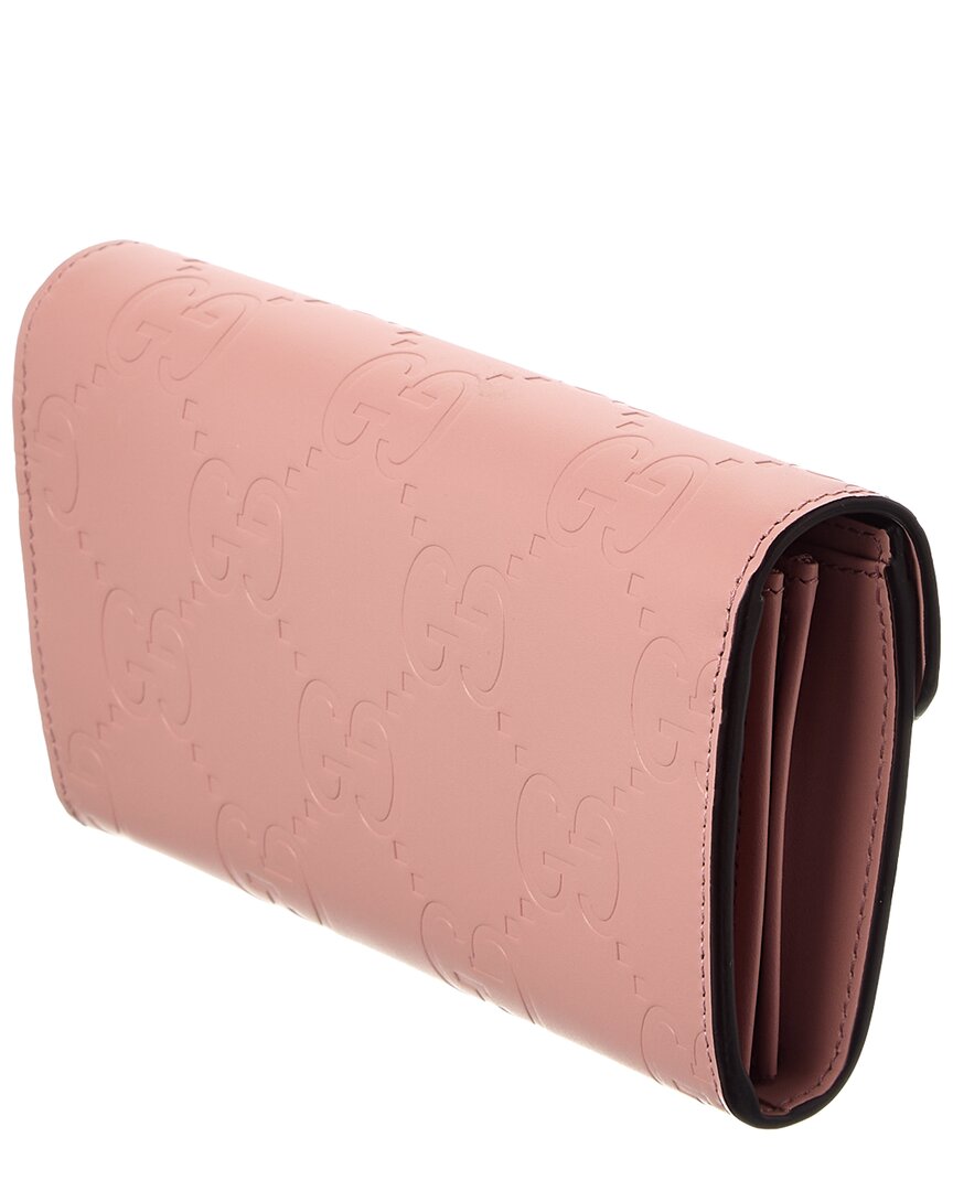 Gucci Gg Leather Continental Wallet