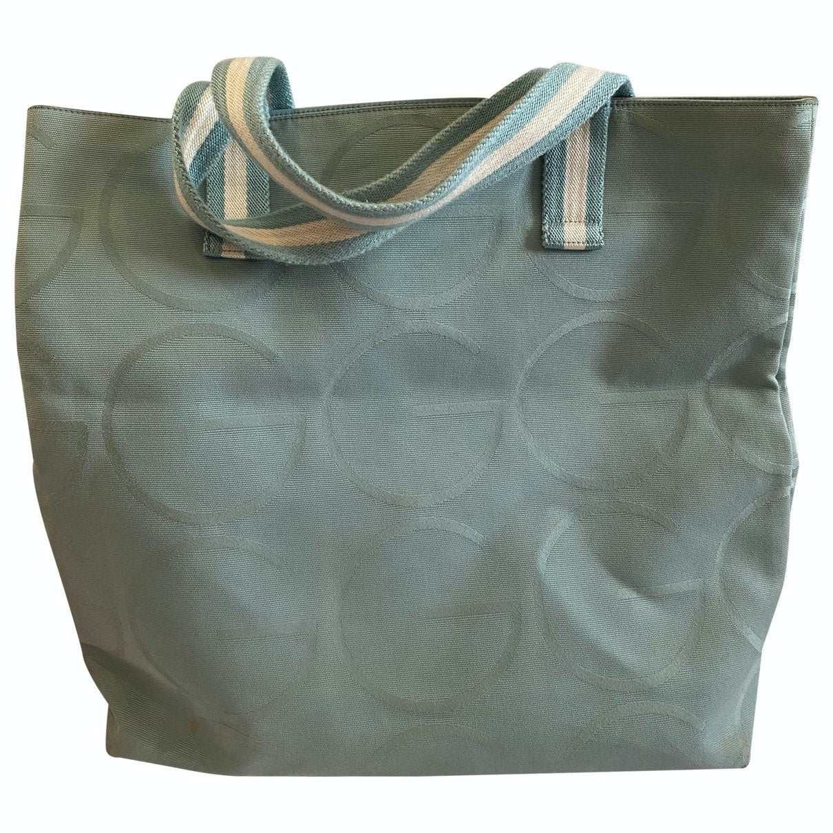 Gucci blue cloth handbag