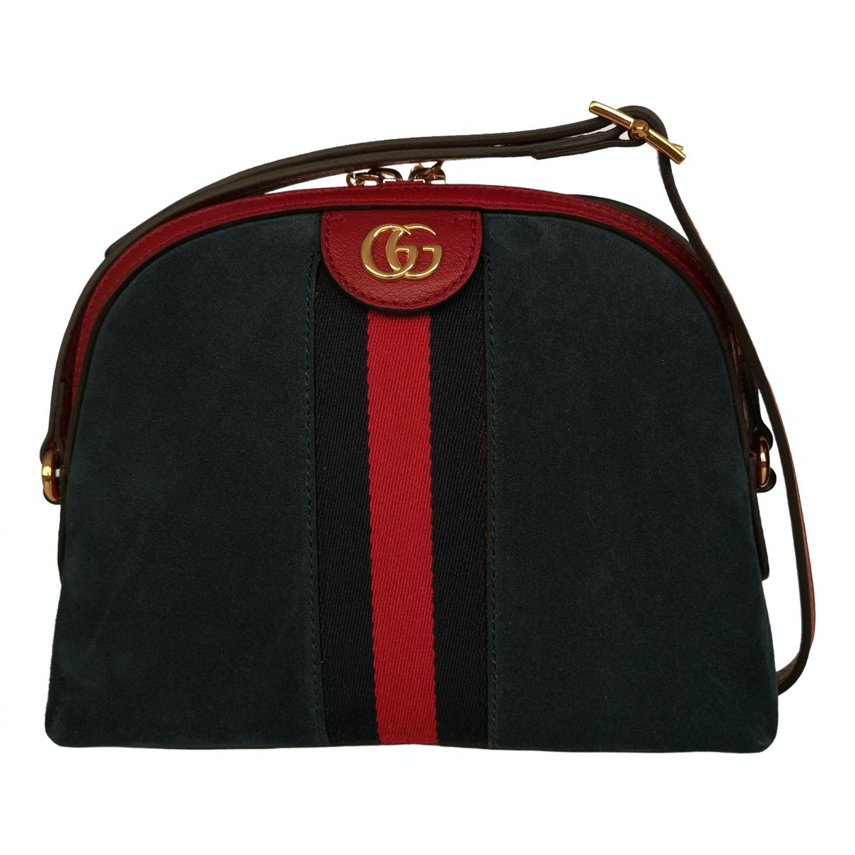 Gucci ophidia blue suede handbag