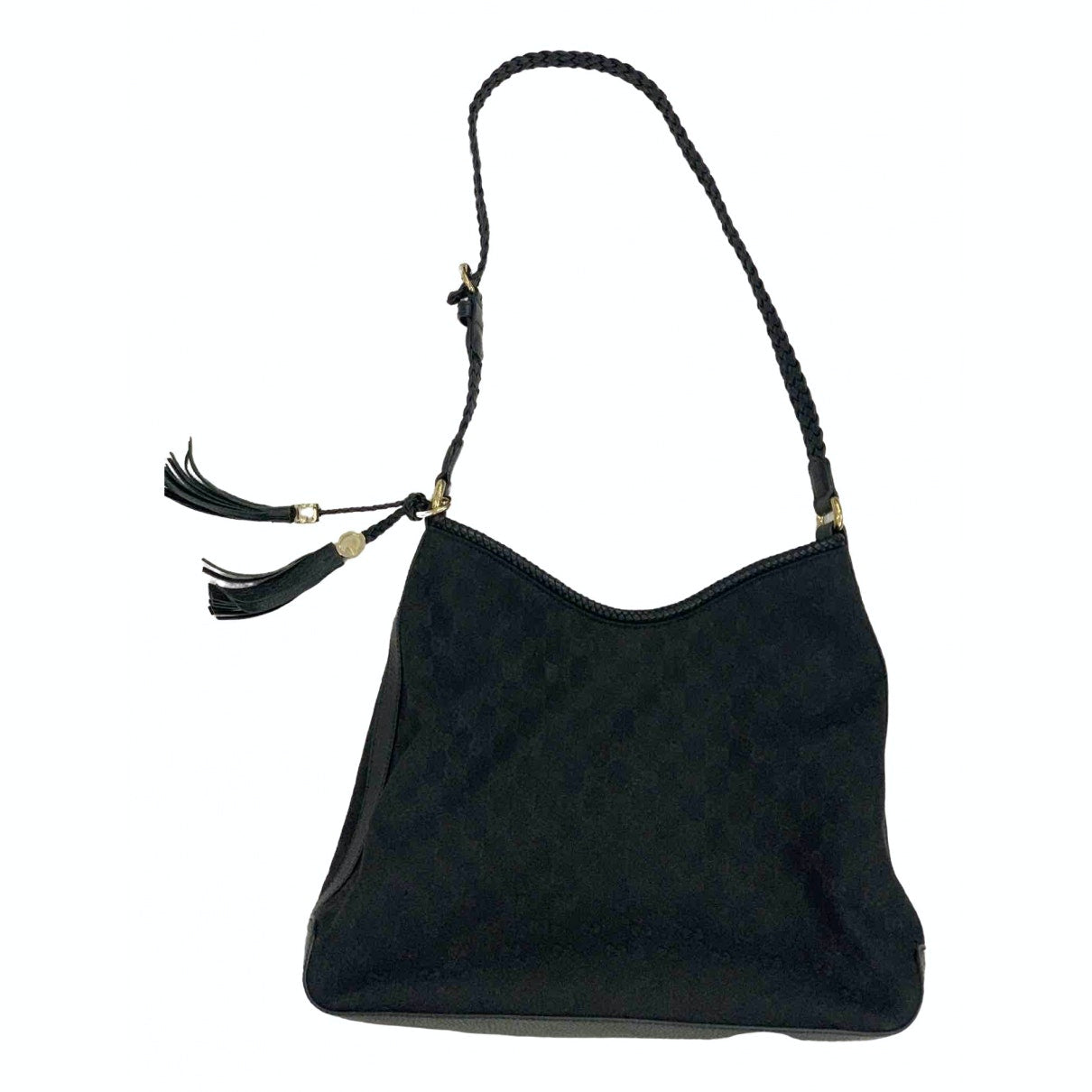 Gucci black velvet handbag