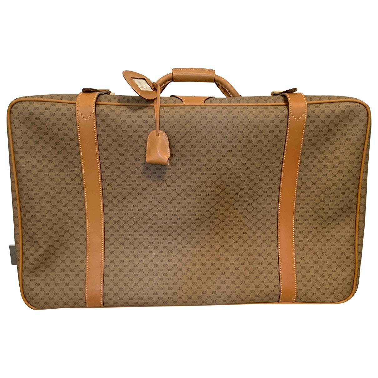 Gucci beige cloth travel bag