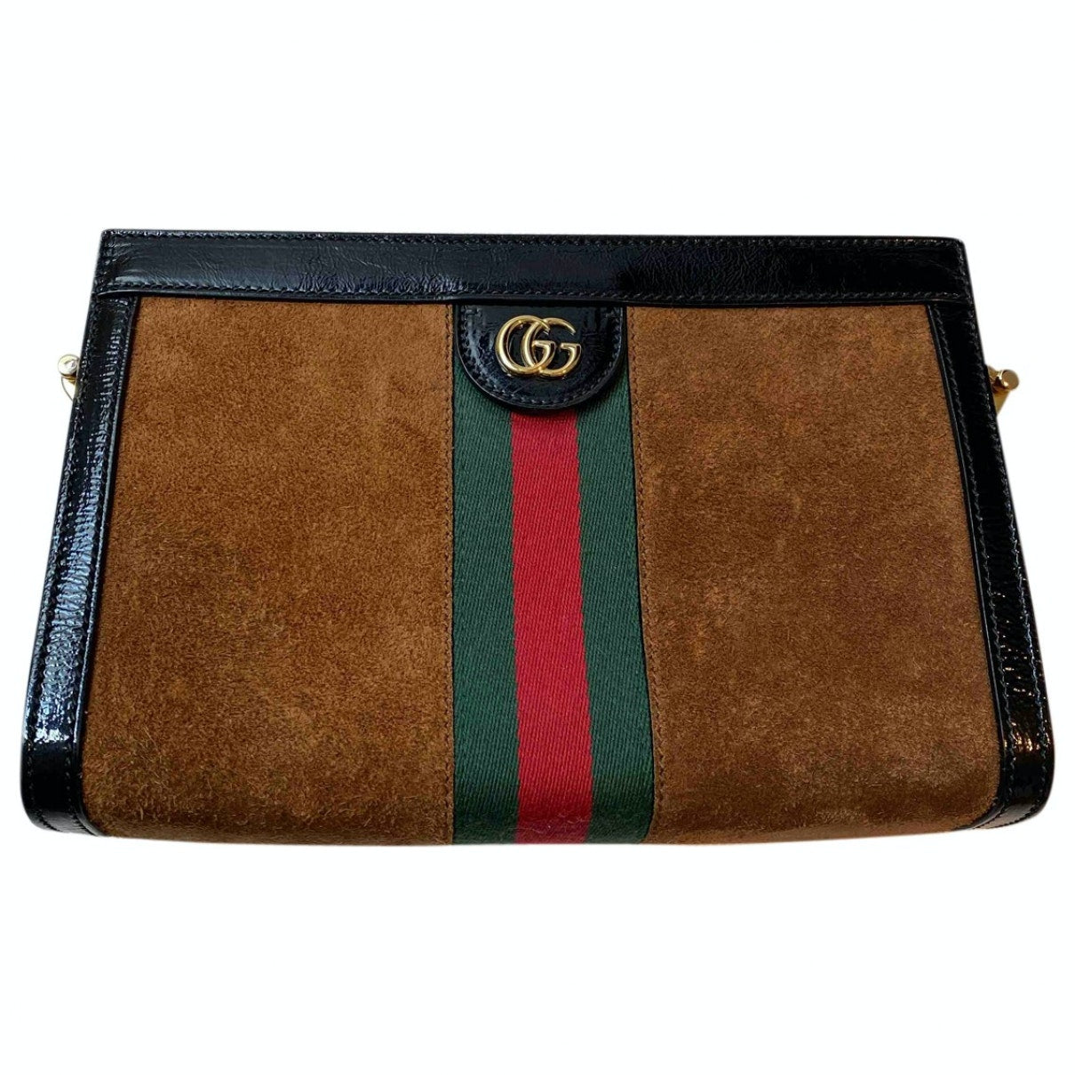 Gucci ophidia brown suede handbag