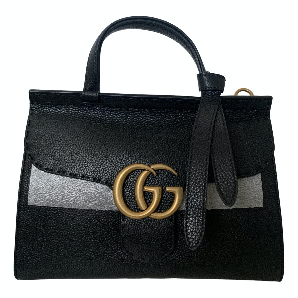 Gucci marmont black leather handbag