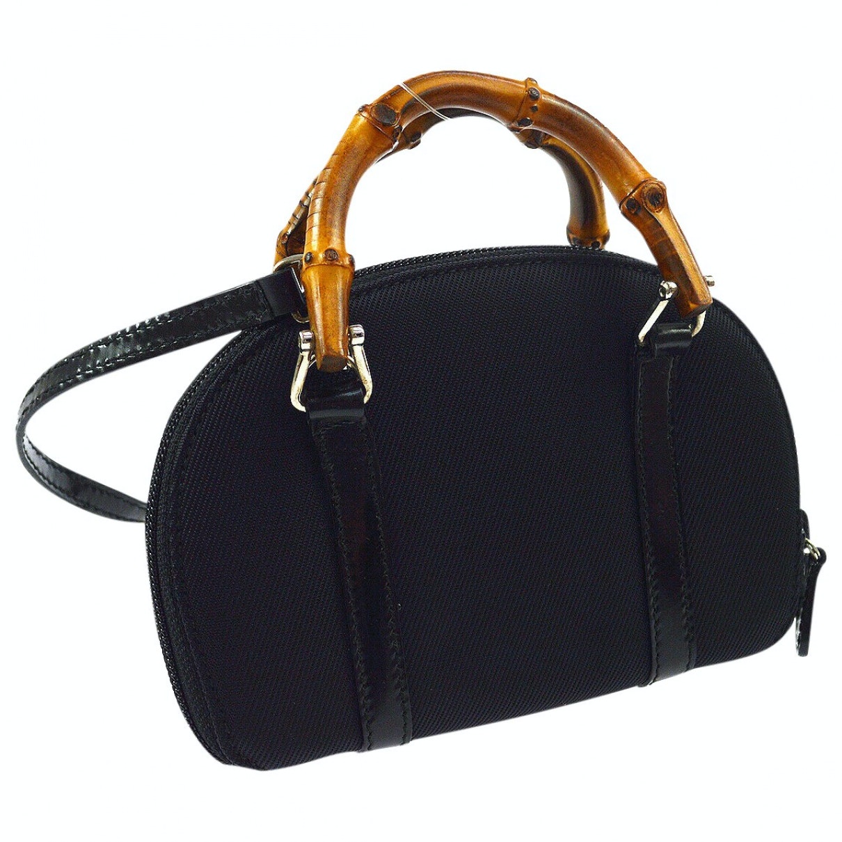 Gucci bamboo leather handbag