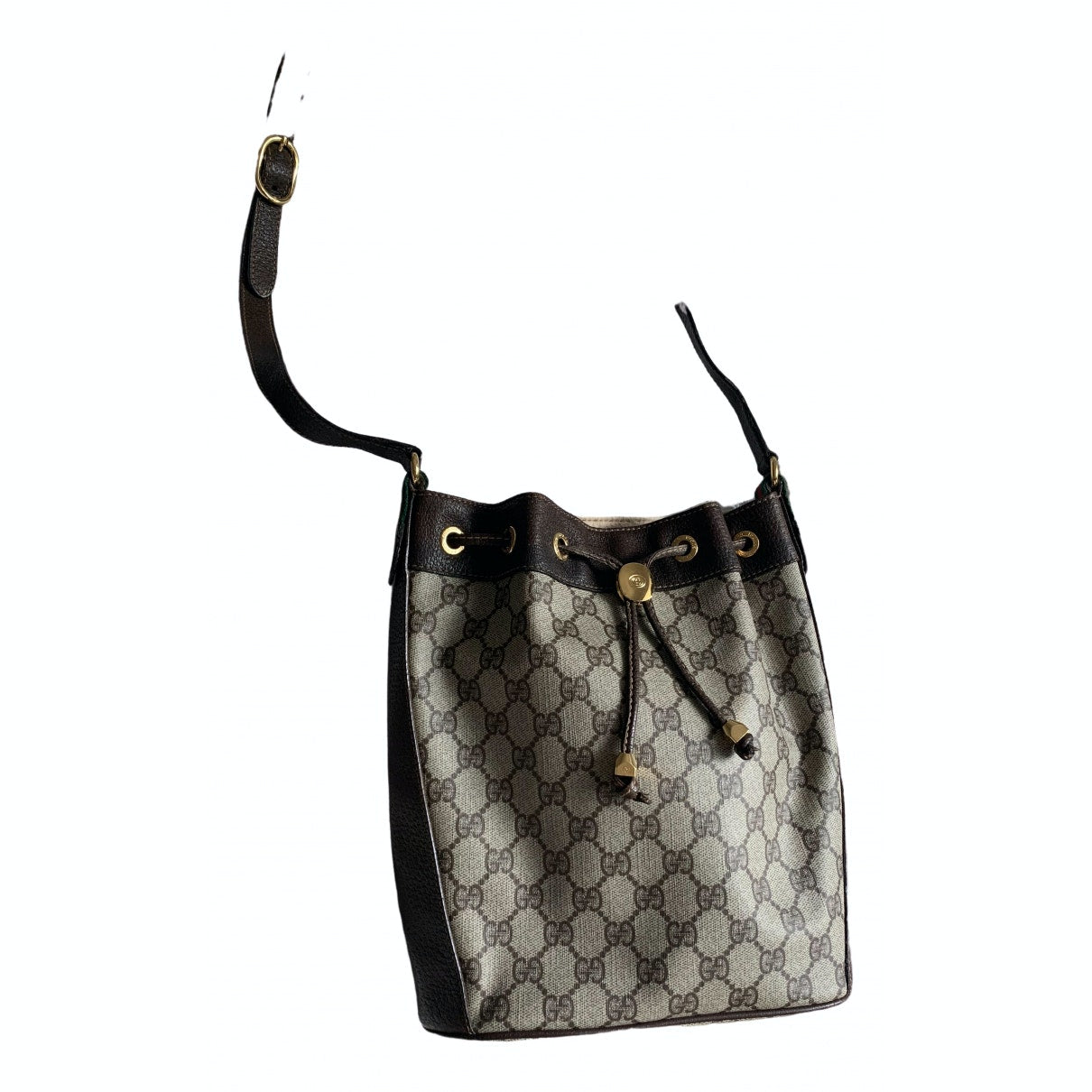 Gucci ophidia brown cloth handbag