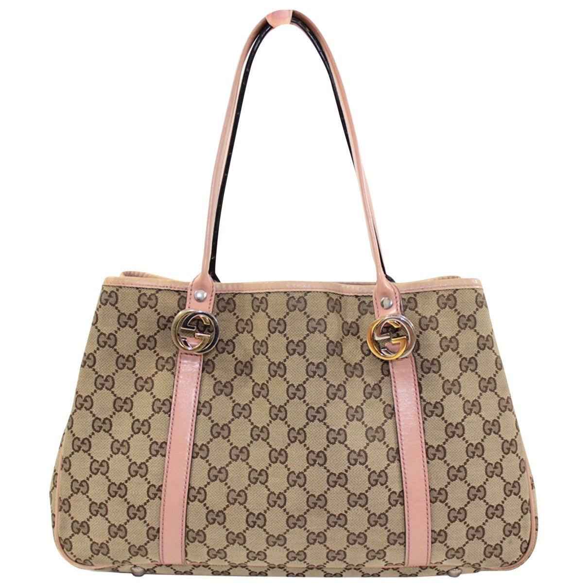 Gucci beige cloth handbag