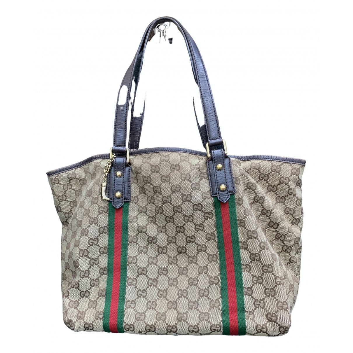 Gucci hobo brown cloth handbag
