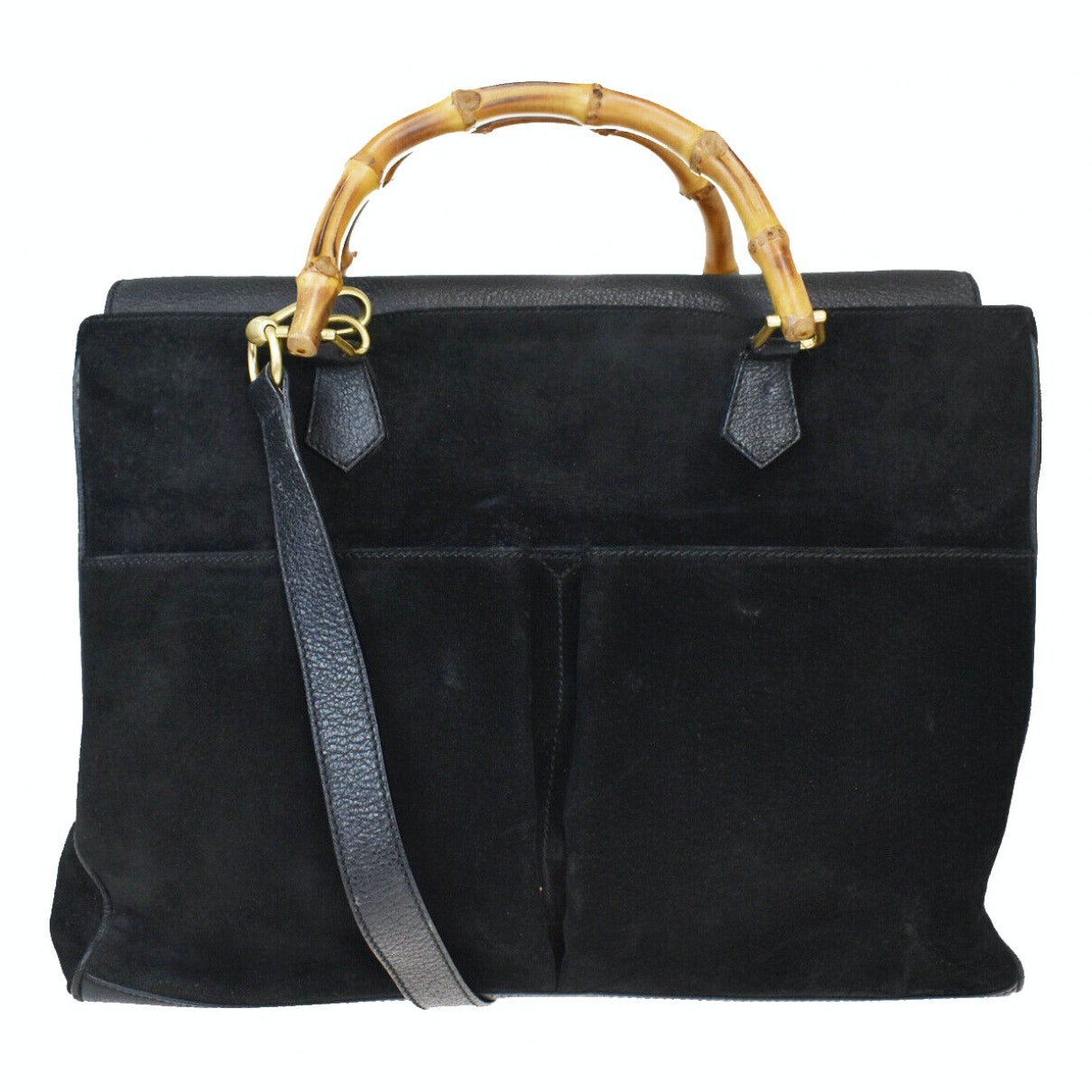 Gucci black leather handbag