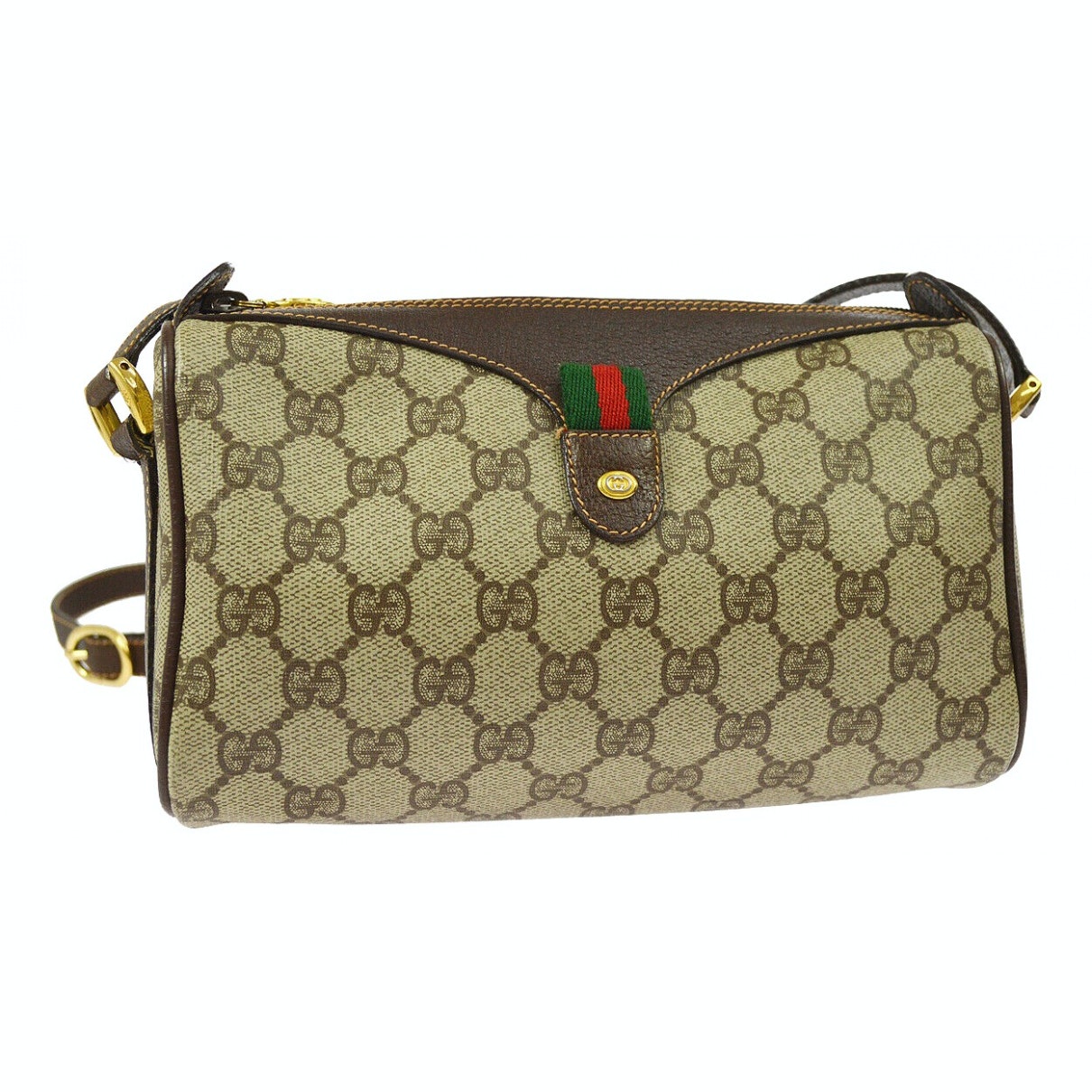 Gucci ophidia brown cloth handbag