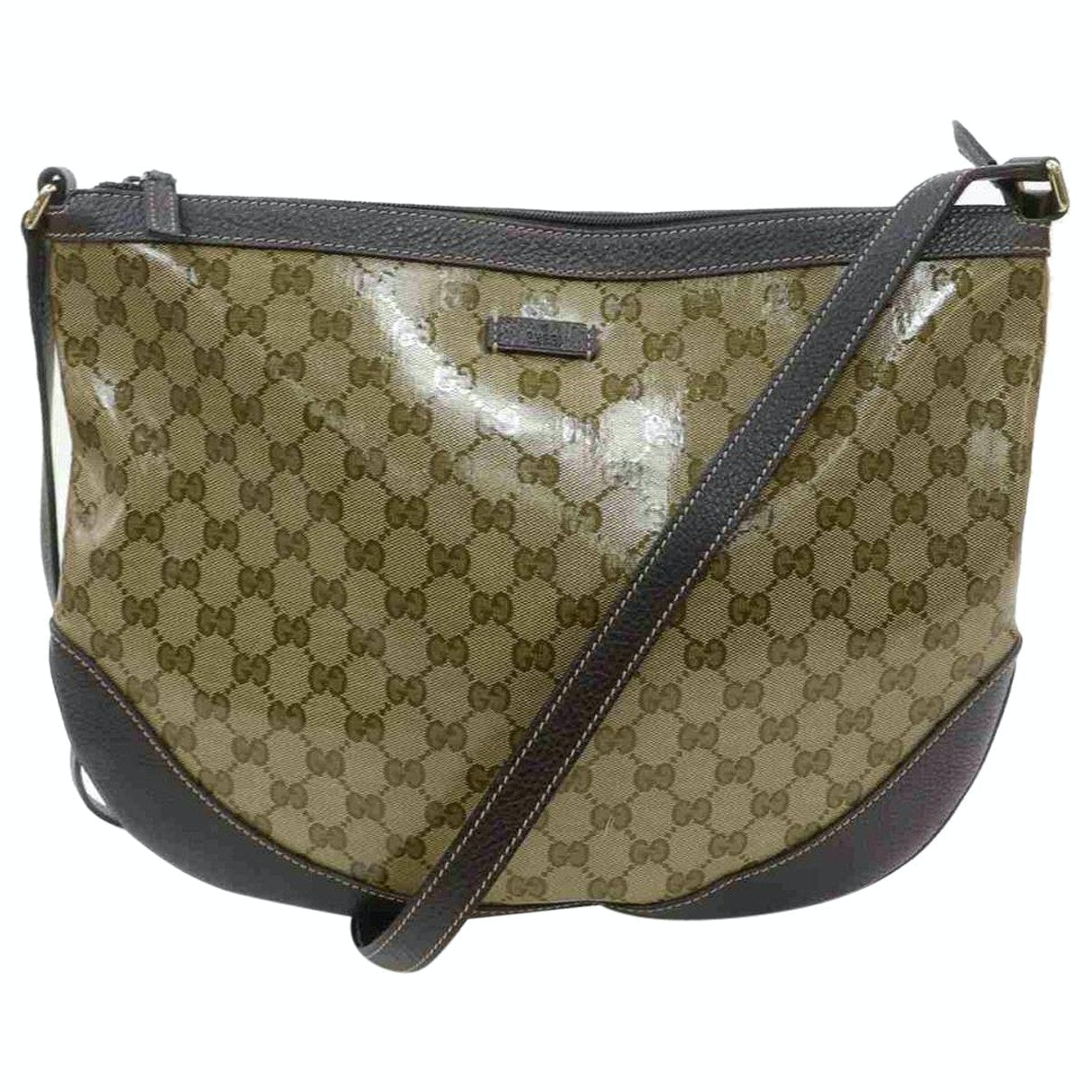 Gucci brown cloth handbag