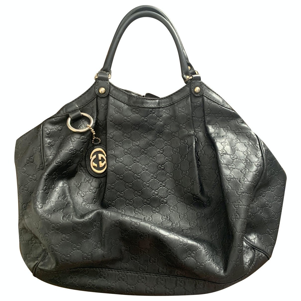 Gucci black leather handbag