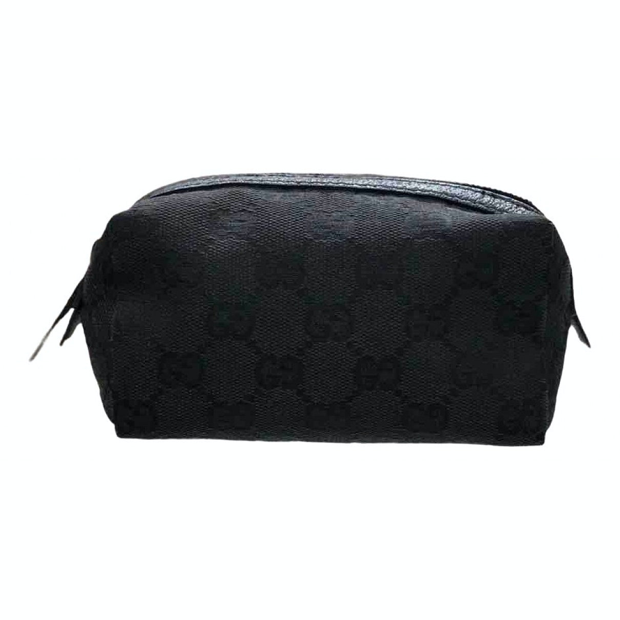Gucci black cloth clutch bag