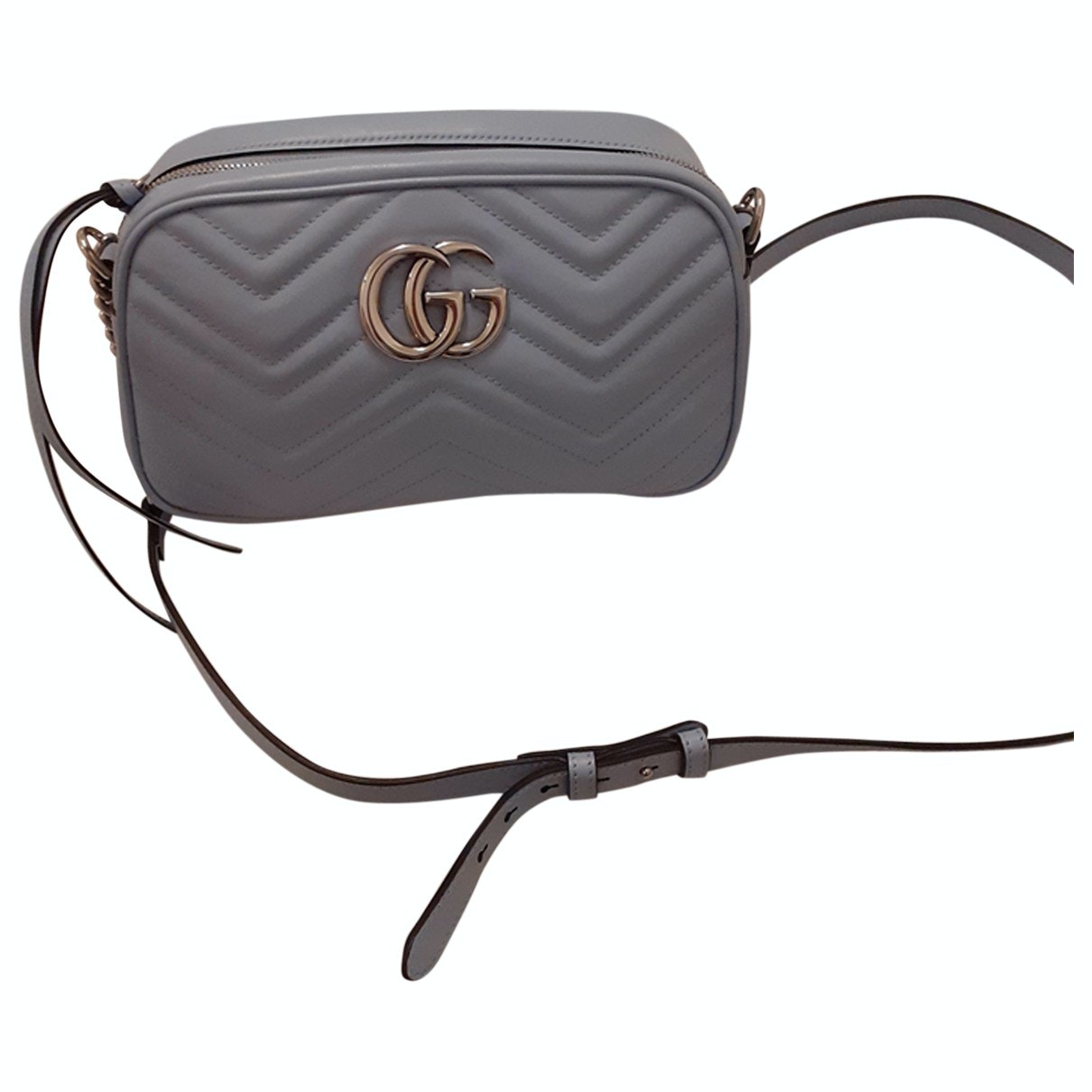 Gucci marmont turquoise leather handbag