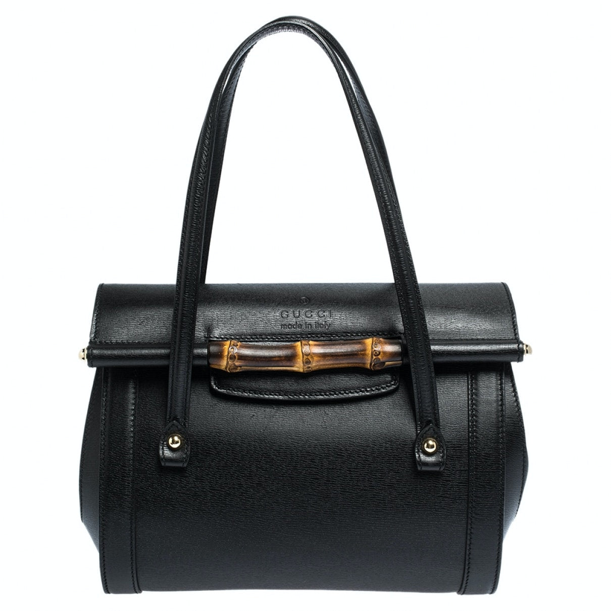 Gucci black leather handbag