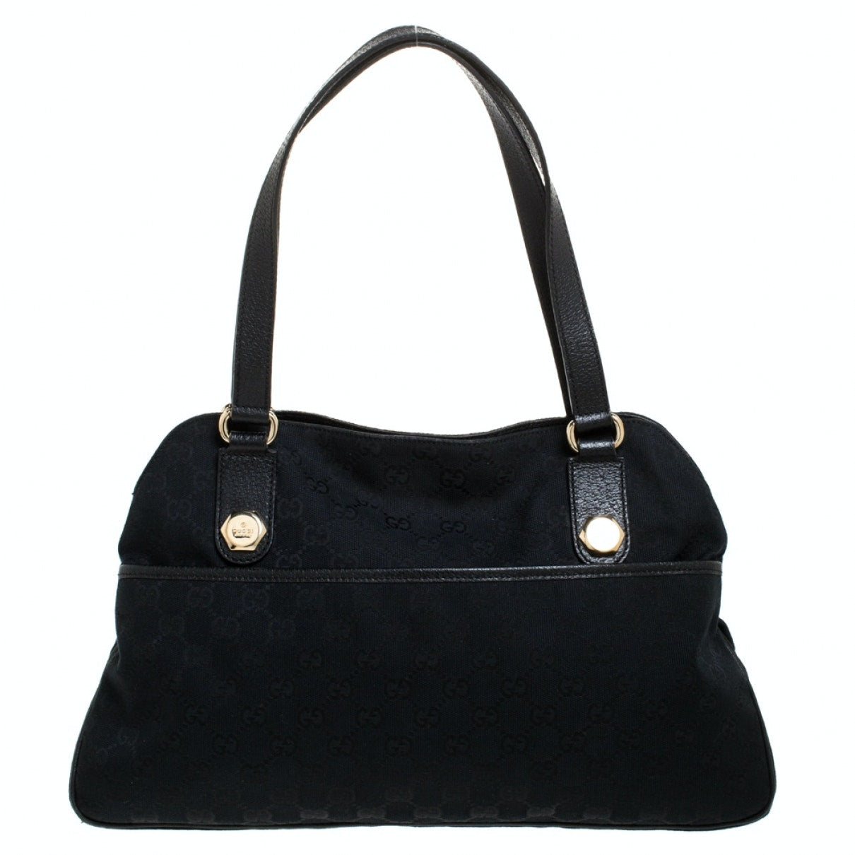 Gucci black leather handbag