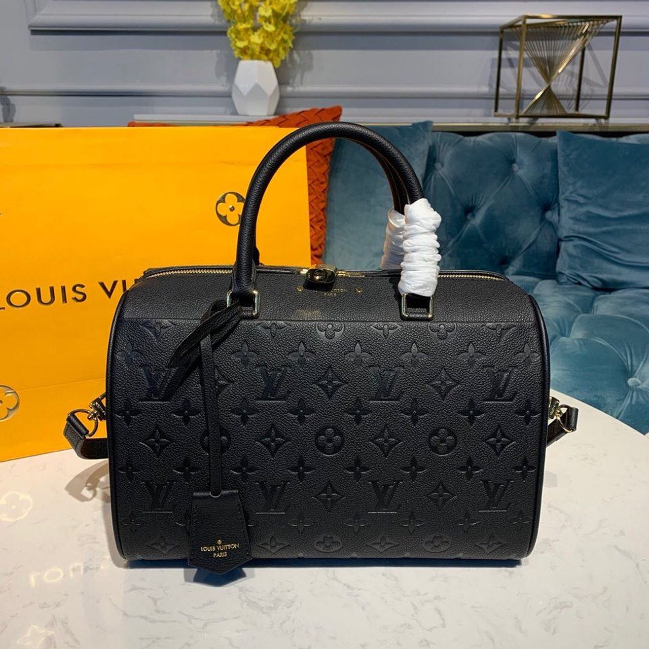 Top Quality Speedy Bandouliere Empreinte For Women Monogram Black Crossbody Bag