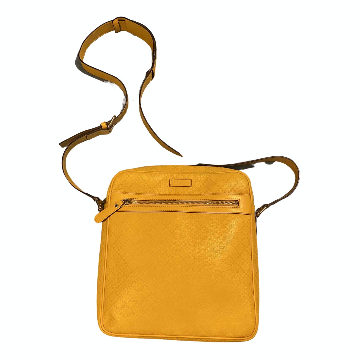 Gucci yellow leather bag