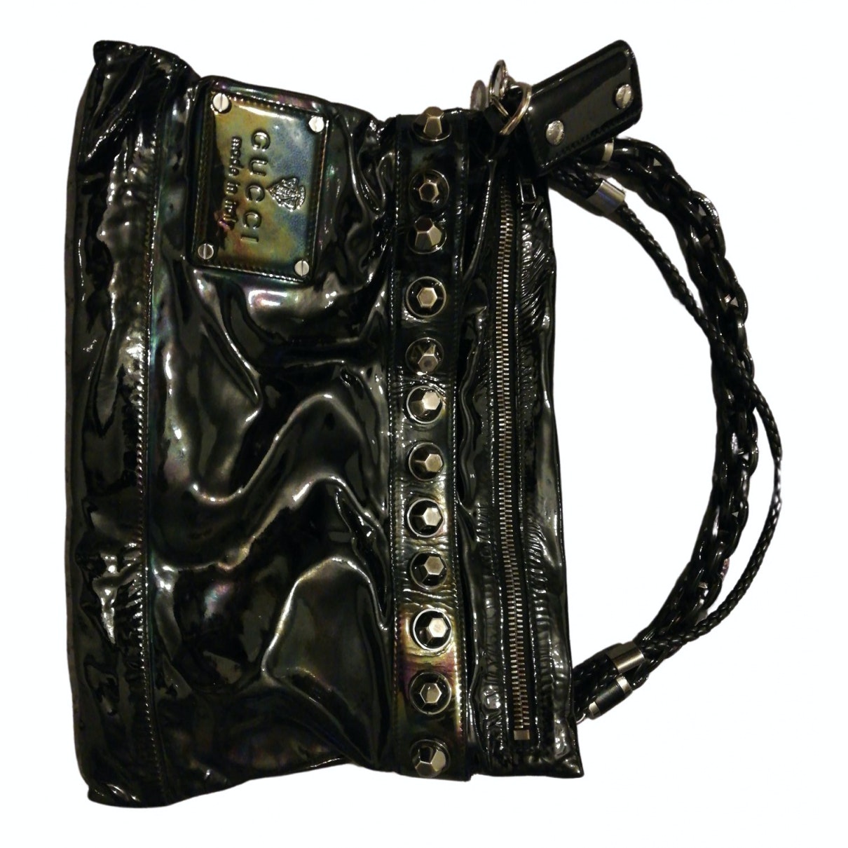 Gucci black plastic handbag