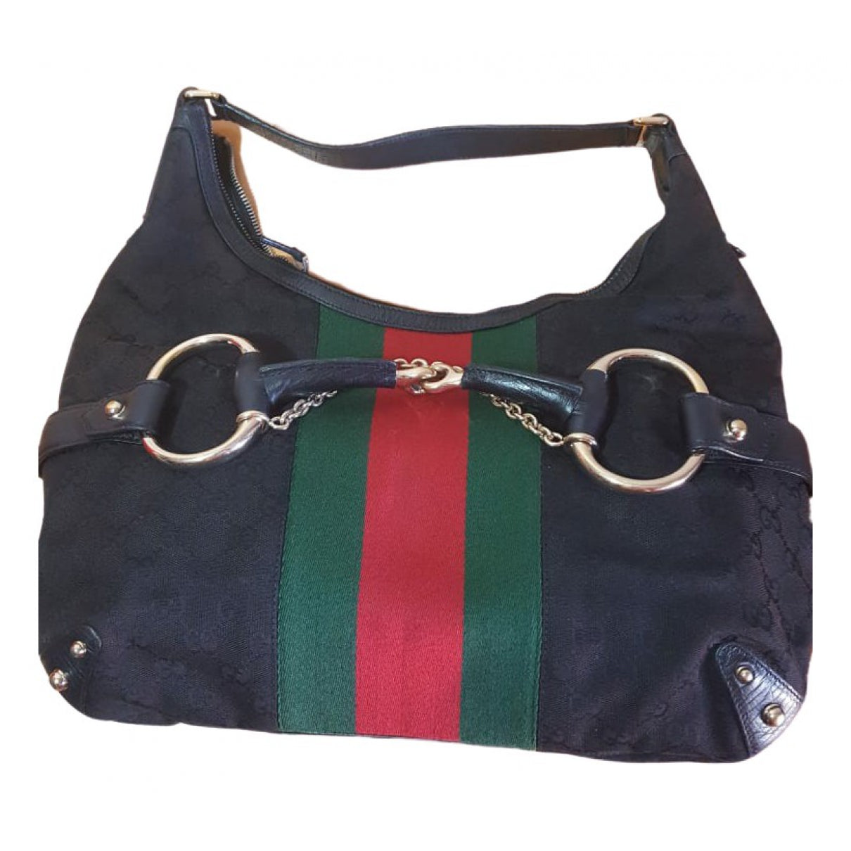 Gucci black cloth handbag