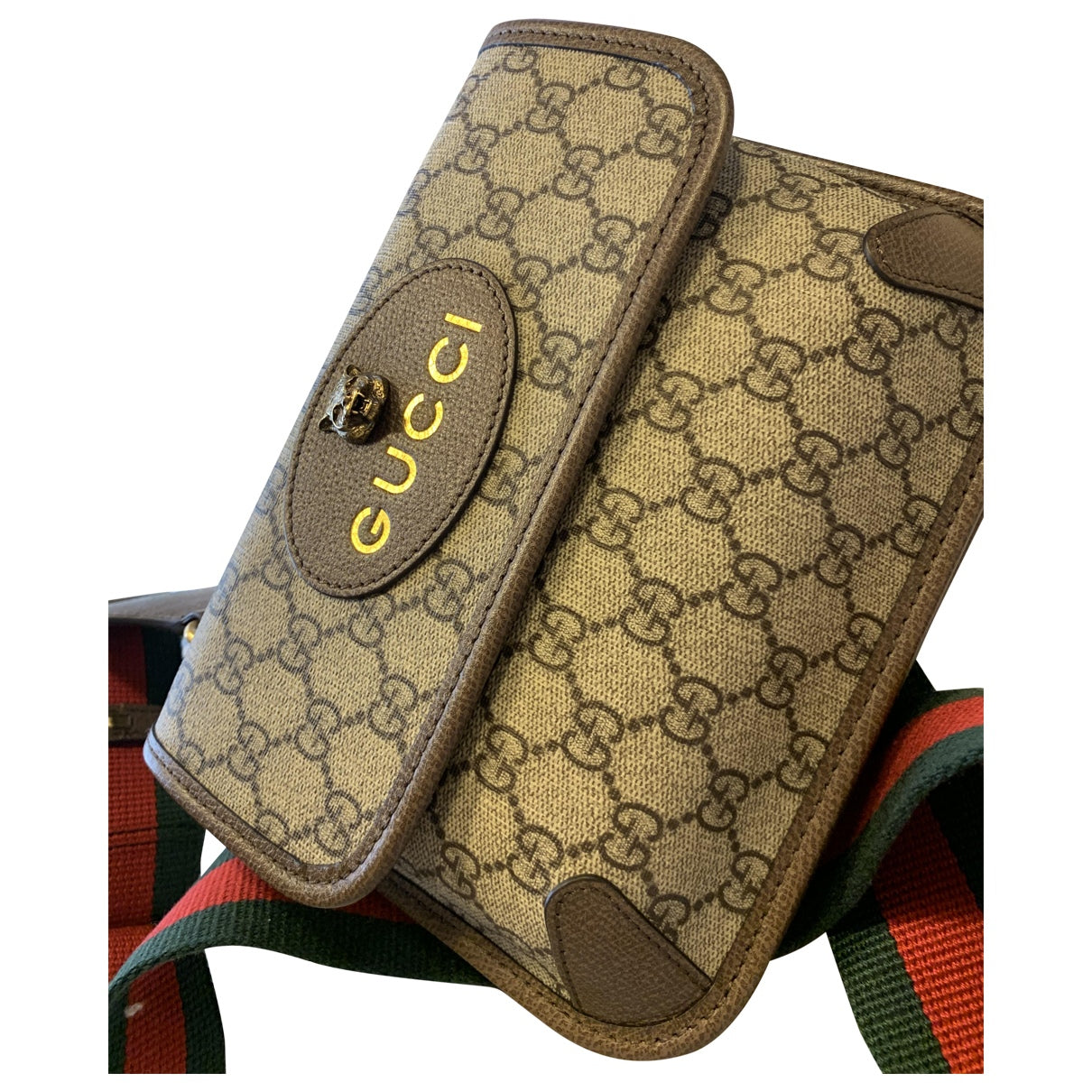 Gucci beige cloth handbag