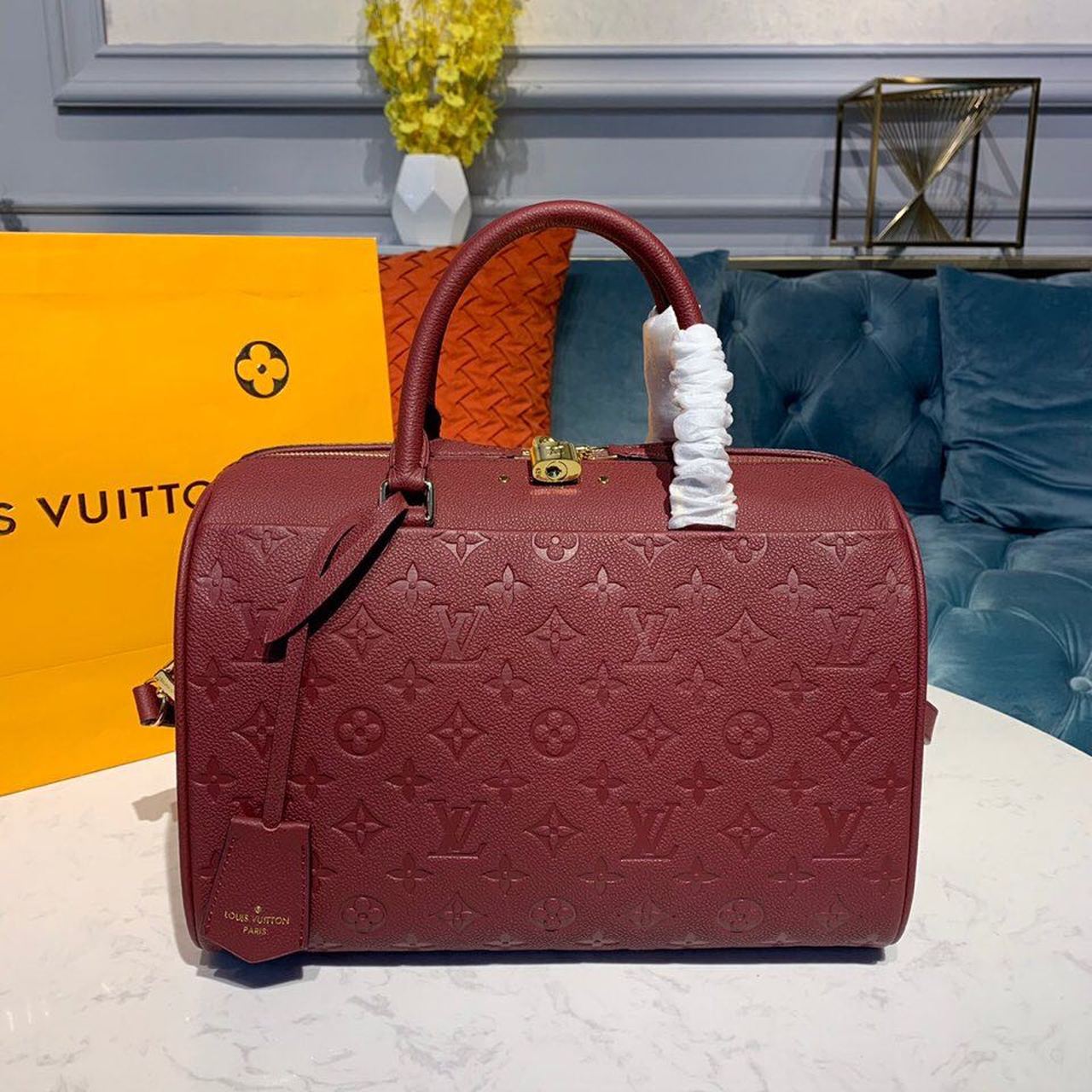 Top Quality Speedy Bandouliere Empreinte Bunrgundy For Monogram Crossbody Bag