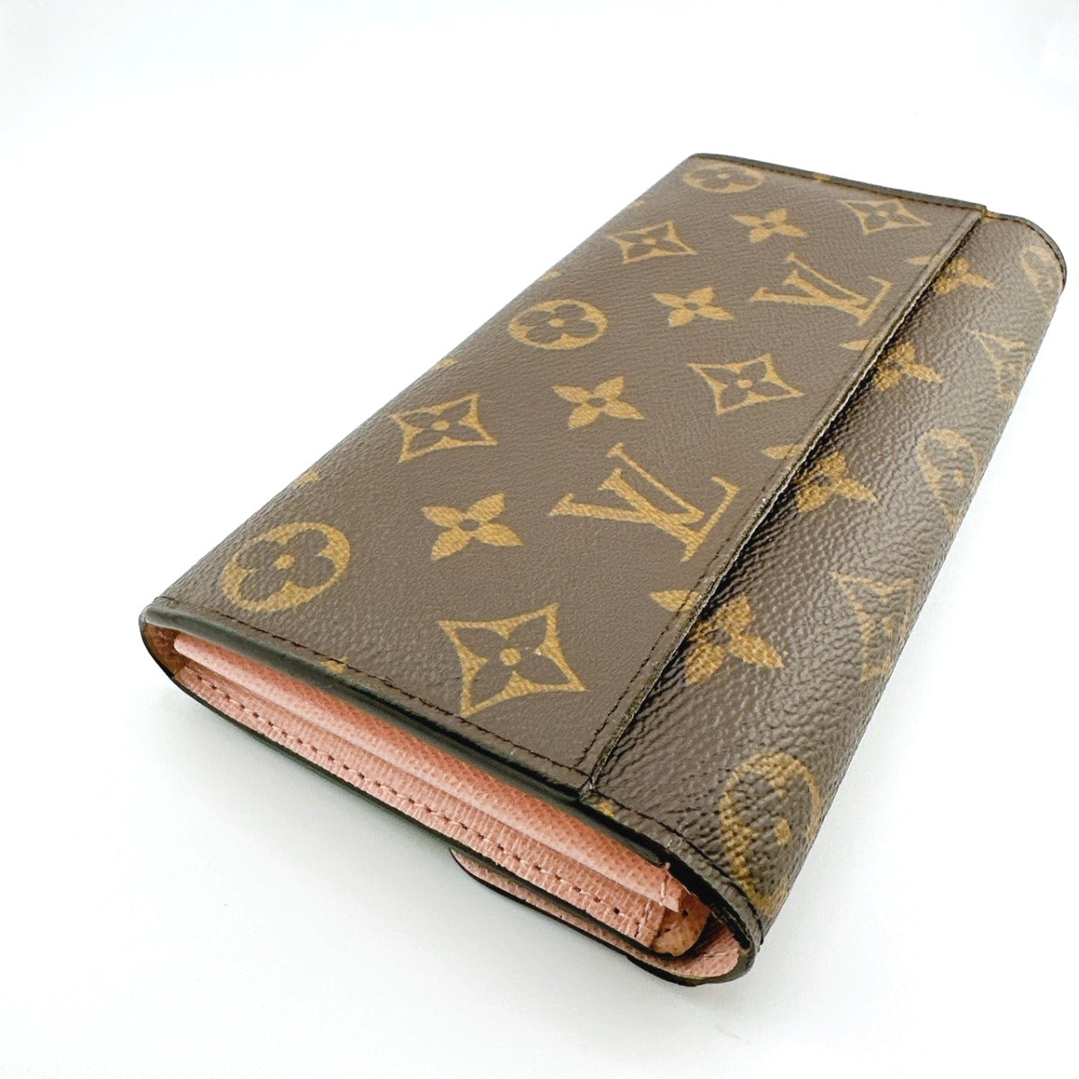 Louis Vuitton Long Purse M62235 Rose Valerie Monogram Canvas Wallet Case
